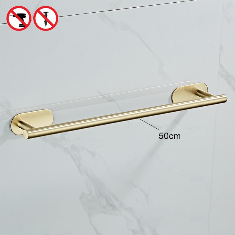 ELLEN Bathroom Hardware Set Brushed Gold Robe Hook Towel Bar Toilet Paper Holder Bath Bathroom Accessories EL1001G