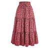 Bohemian A- Line Skirt Long Dress Bohemian A Word Flowy Layered Half-Length Skirts