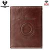 Humerpaul Genuine Leather Men Wallet Rfid Slim Card Holder with Anti-lost Pocket