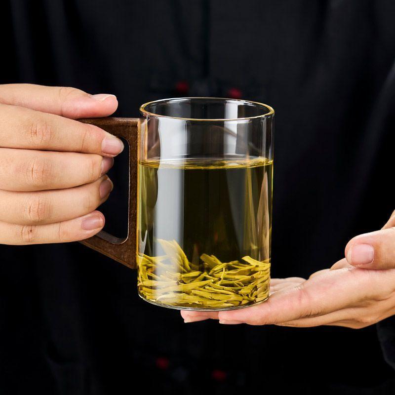 

Gianxi Tea Cup High Borosilicate Glass Cup For Green Tea Heatproof And Insulated With Handle For Drinking Tea 301-525ml