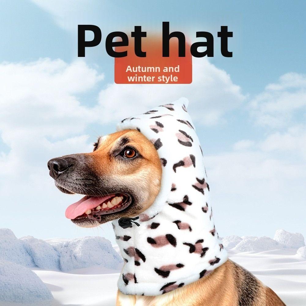 Polarowe Ochraniacze na Uszy Psa Wiatroszczelne i Ciepłe Ocieplacze na Uszy dla Zwierząt Kapelusz Pies Uspokajający Emocjonalnie
