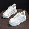 thick-soled little white shoes women's spring new height-increasing muffin casual versatile board shoes small breathable dad shoes