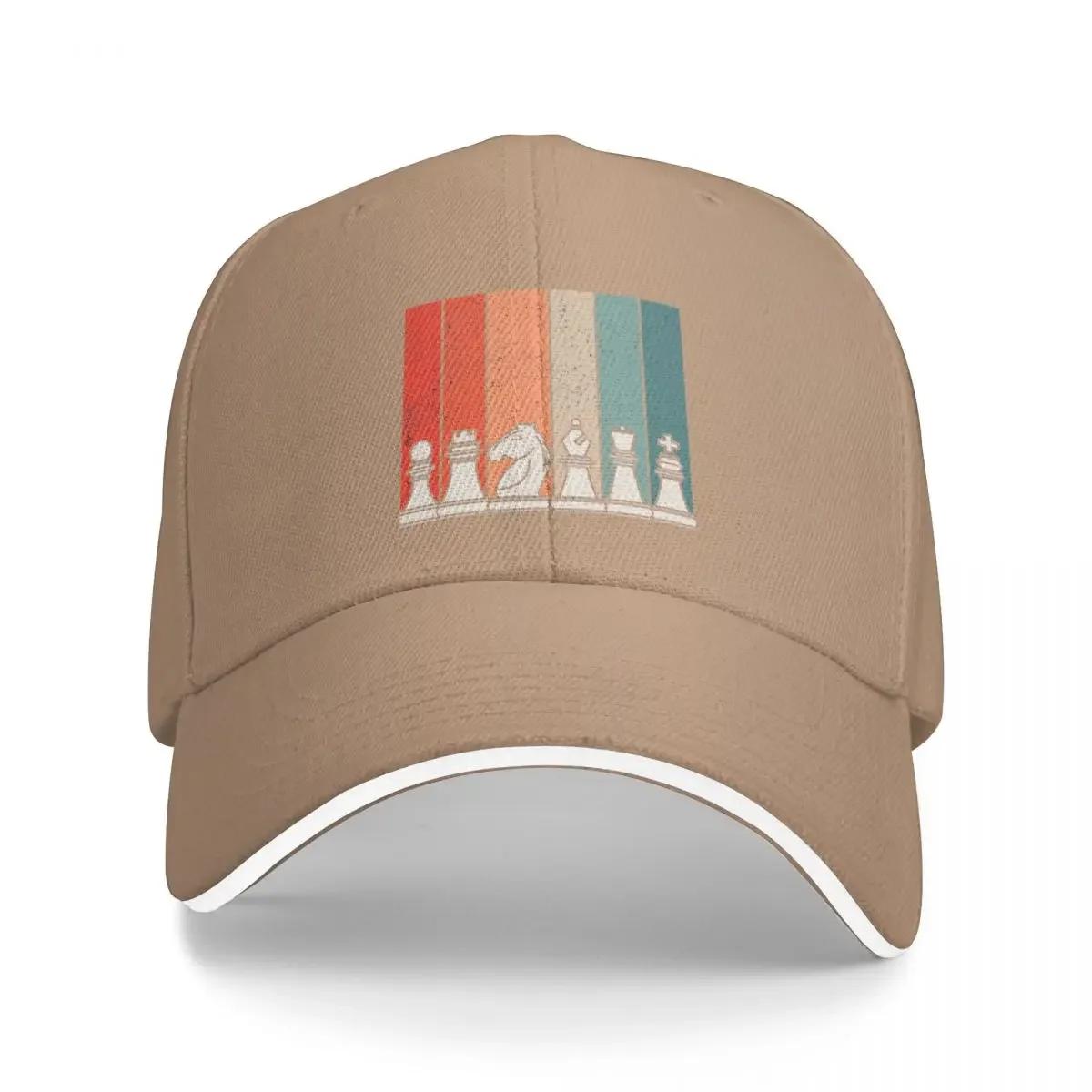 

Retro chess Cap Baseball Cap sports caps Beach outing sun hat luxury woman hat Men s
