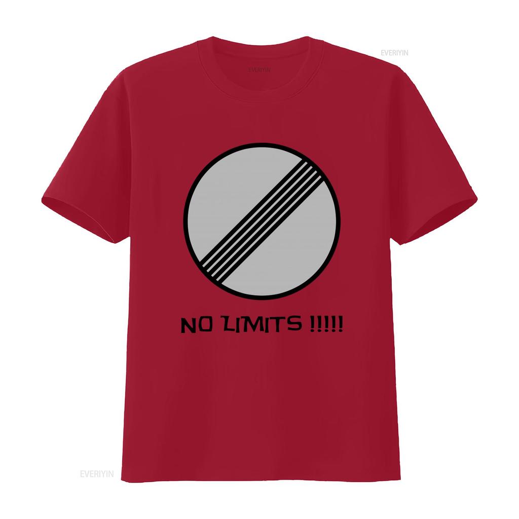 T-shirt Segnale Senza Limiti di Velocità Autobahn Germania Scatena il Tuo Stile con Design Audace vintage Lavato Comodo Elegante Casual