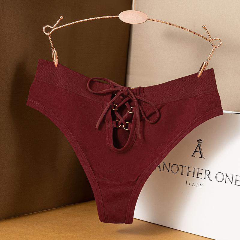 Women Spring and Summer New Sexy Low Waist Thong Underwear