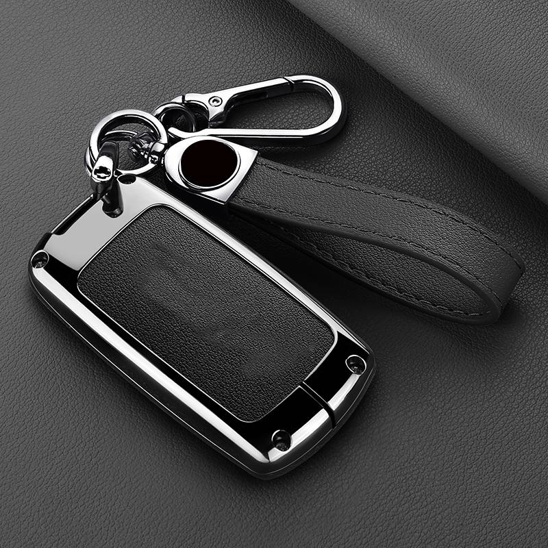 Zinc Alloy Leather Car Key Key Case For Kia Cadenza K7 K-04 Series K9 Sorento K900 Key Fob Car Key Case Car Accessories