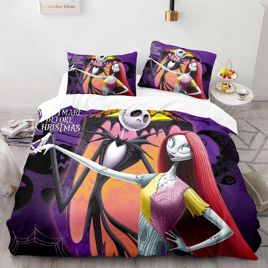 Christmas Horror Night 3D Digital Printing Three-Piece Set, Bedding