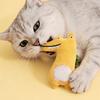 Cat Plush Toy Stuffed Animal Cute Mouse Chick Catnip Toy Penguin Shape Soft Chew Toy