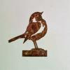 Rust-Colored Bird Comfortable Home And Garden Decoration Country Metal Artwork Backyard Wall Decoration Iron Garden Decorati