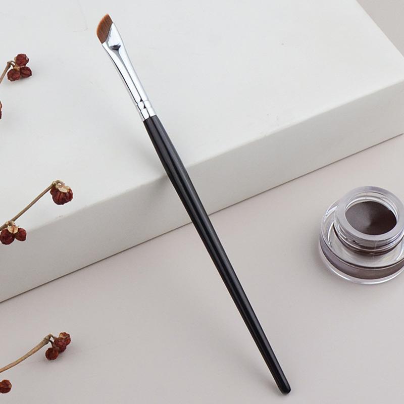 2Pcs Sickle Eyeliner Brush Knife Edge Makeup Brush Ultra Thin Fine Oblique Angle Flat Head Eyebrow Brush Profession Makeup Tool