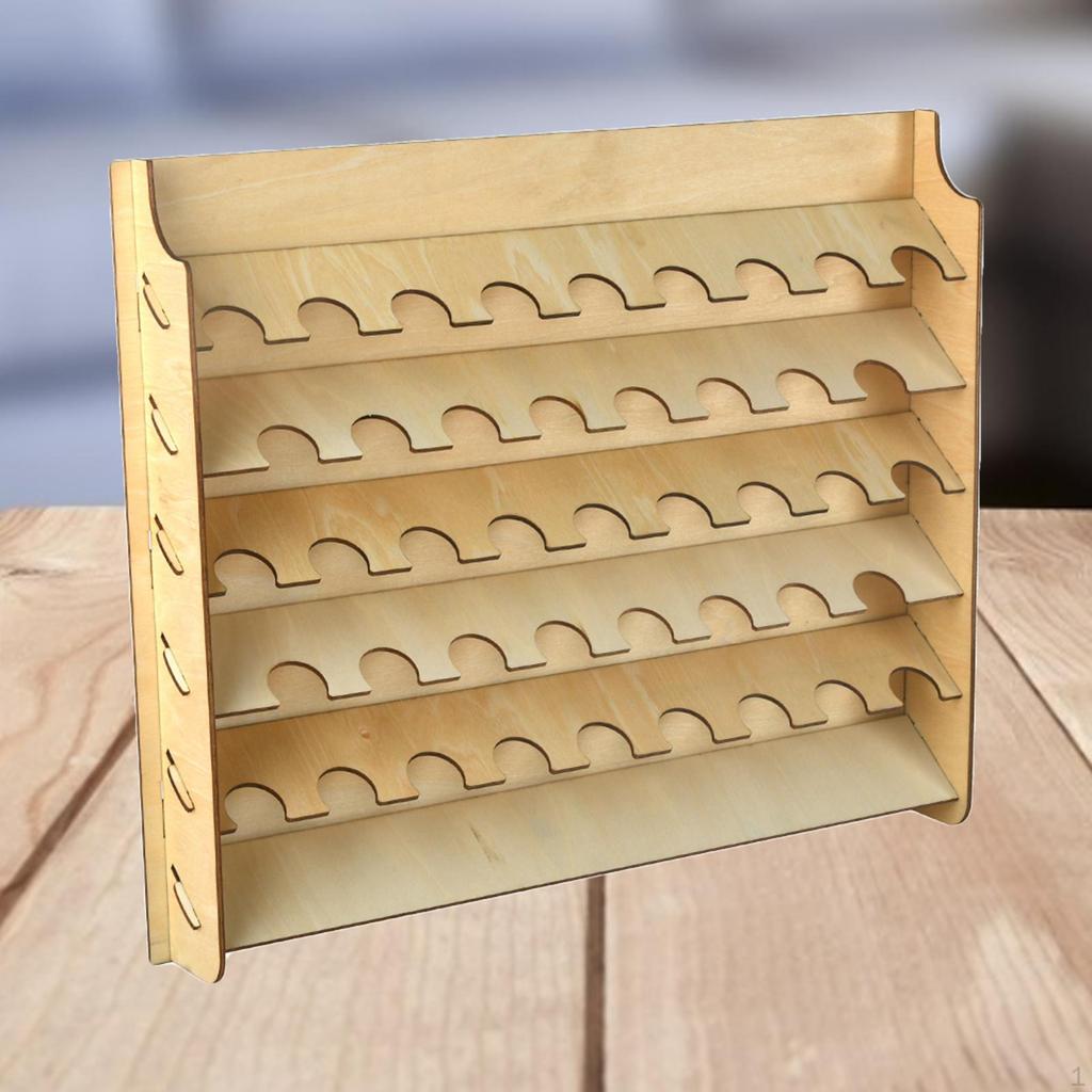 Craft Paint & Brush Organizer Rack, Holds Up To Bottles and Brushes ,