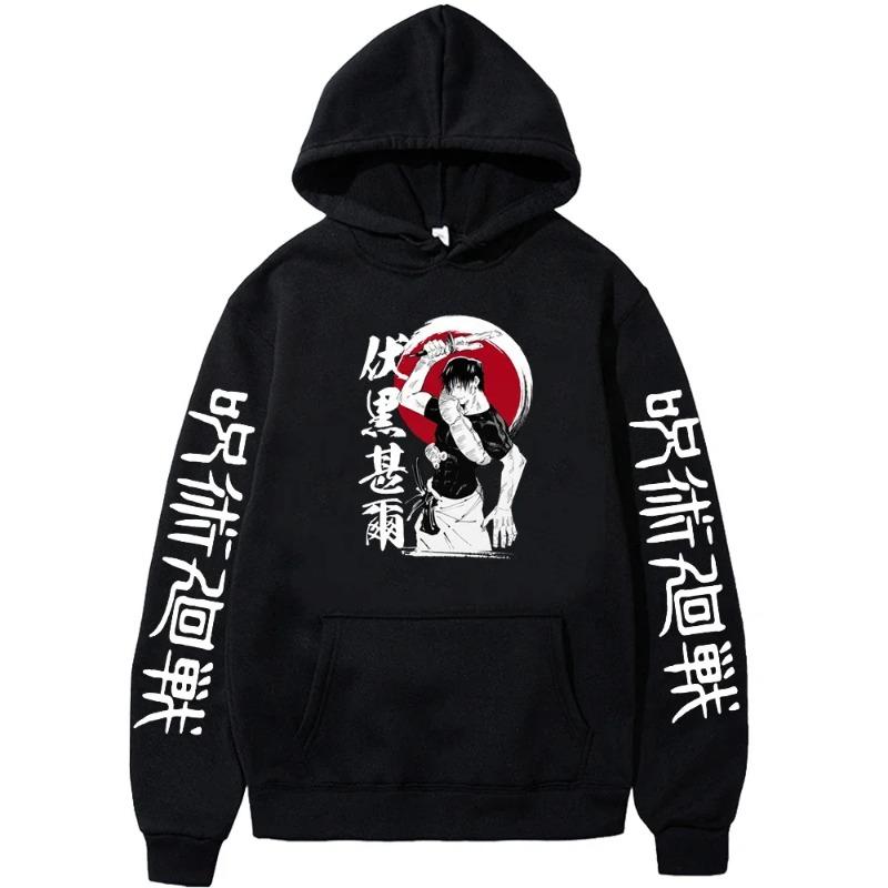 Fushiguro Toji Printed Hooded Anime Jujutsu Kaisen Sweatshirt Men Women Casual Hoodies Harajuku Unisex Comfortable