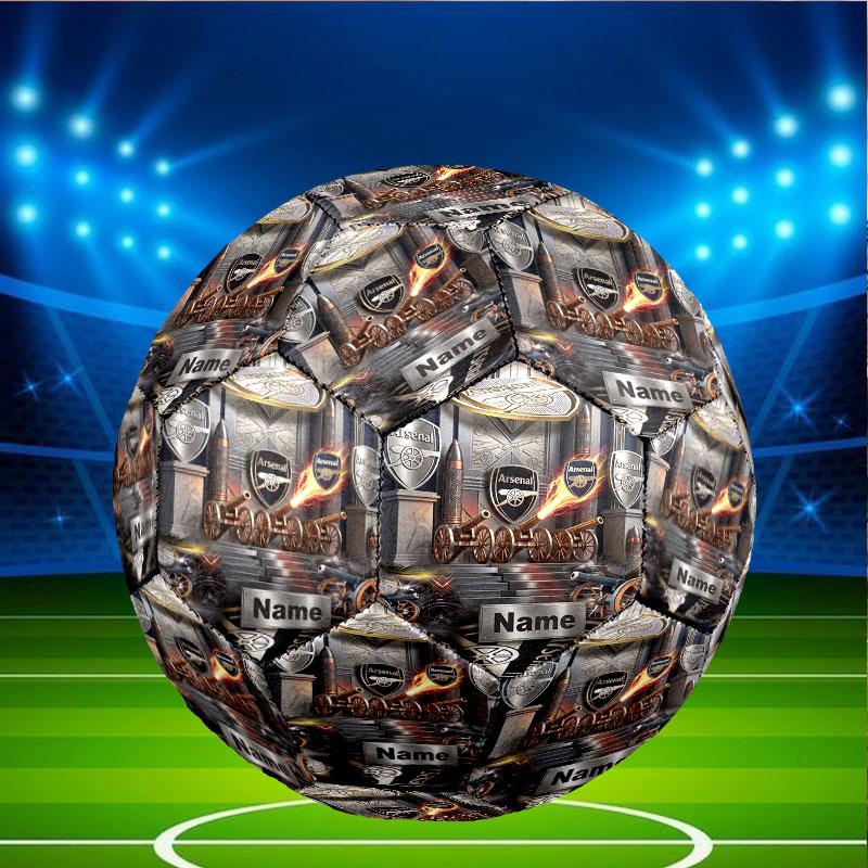 Custom Name Personalized Arsenal F.C Print Size 5 Soccer Ball Training & Match Football, for Team, Kicking, Gift for Football Enthusiasts