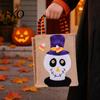 Halloween Candy Bags Trick or Treat Bags, Kids Non Woven Pumpkin Ghost Reinforced Handle Tote, Reusable Goodie Spooky Party Favor Gift