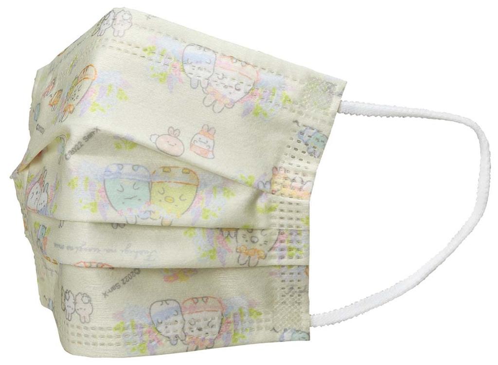 Skater Nonwoven Masks for 25 Sumikkogurashi Rabbit Garden Three-Layer Children, Masks, Boxed, (MSKP25-A)