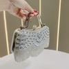 New Diamond-encrusted Clutch Bag Fringed Evening Bag Birthday Wedding Banquet Shoulder Messenger Dinner Bag