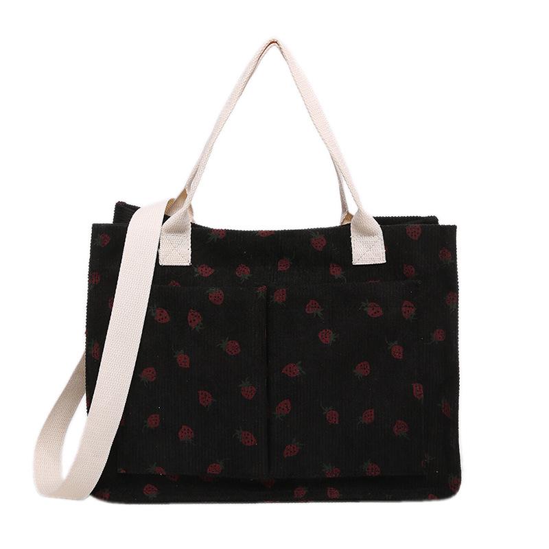 New Summer Style Portable Large Capacity Casual and Personalized Shoulder Bag Beautiful Simple Fashion College Style Tote Bag