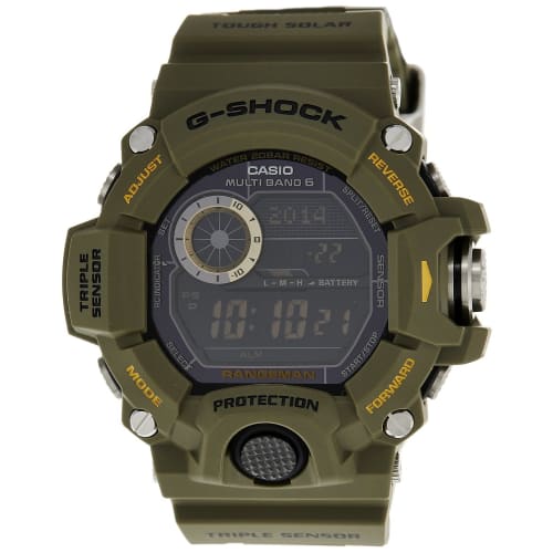 

CASIO G-SHOCK Rangeman Triple Sensor Solar Watch with 6 Radio Waves, GW-9400-3CR, Men s