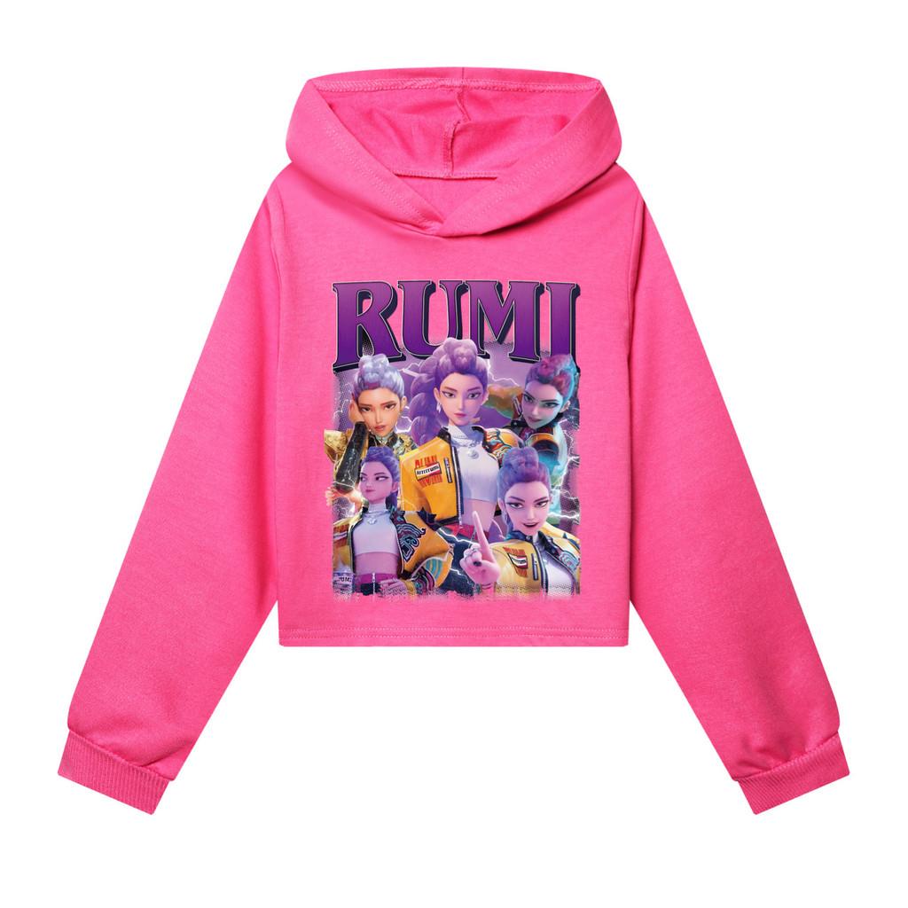 

4836 Детская повседневная толстовка с длинными рукавами и принтом в стиле поп-певицы Руми, Миры и Зои. 170cm розы красного