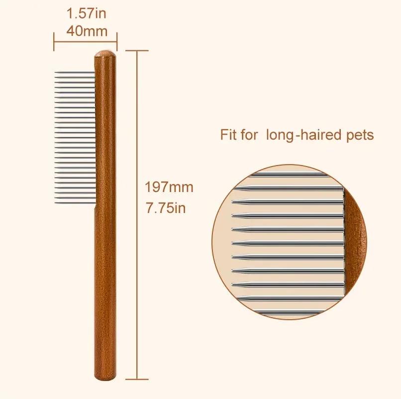 

Нержавеющая сталь для собак, домашних животных, домашних собак, аксессуары для ухода за кошками, удаление вшей, блох, гребень, очиститель для длинных волос, инструмент для дома и принадлежностей XS