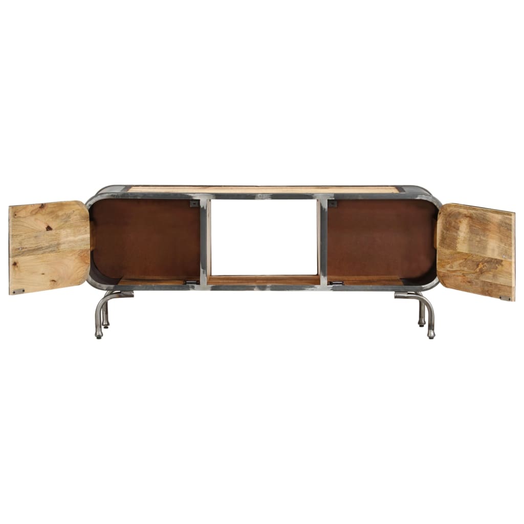 TV Cabinet 110x30x42 Cm Solid Mango Wood