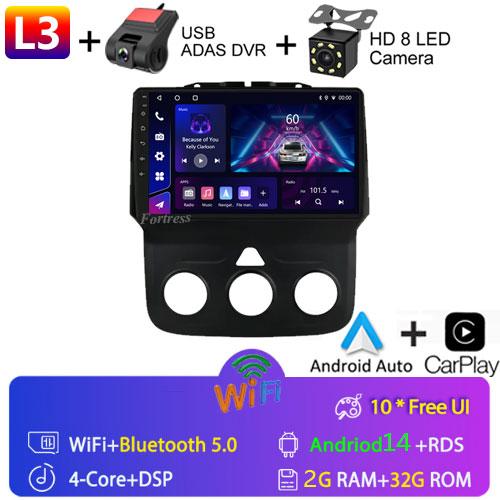 Car Radio 9 Inch Android 13 12+256G Touch Screen for DODGE RAM 1500 2013 2014 2015 2016 2017 2018 2019 WIFI Support SWC Carplay