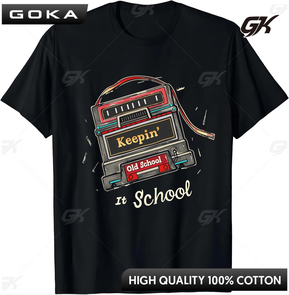 Old School Hip Hop 80s 90s Vintage Mixtape Cassette Tape TShirt  Y2k Top  Shirts for Unisex Clothes Round Short Sleeved Tops