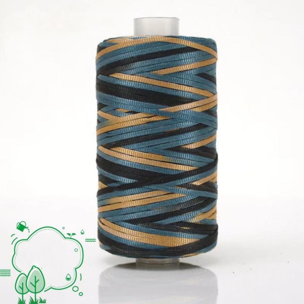 Flat Fancy Yarn Multi-color Yarn for Hand Crocheting Hat Bag Toy Shoes Diy Handknitting Yarn Spun Yarn for Blanket Knitting 100g
