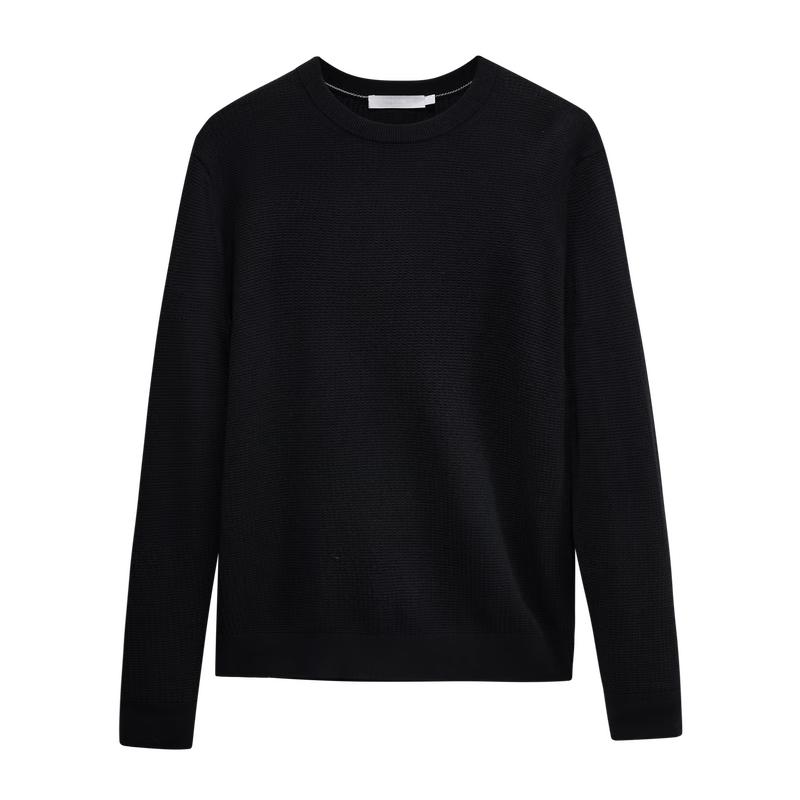JOEONE Men s Machine Washable 52% Wool Round Neck Sweater M
