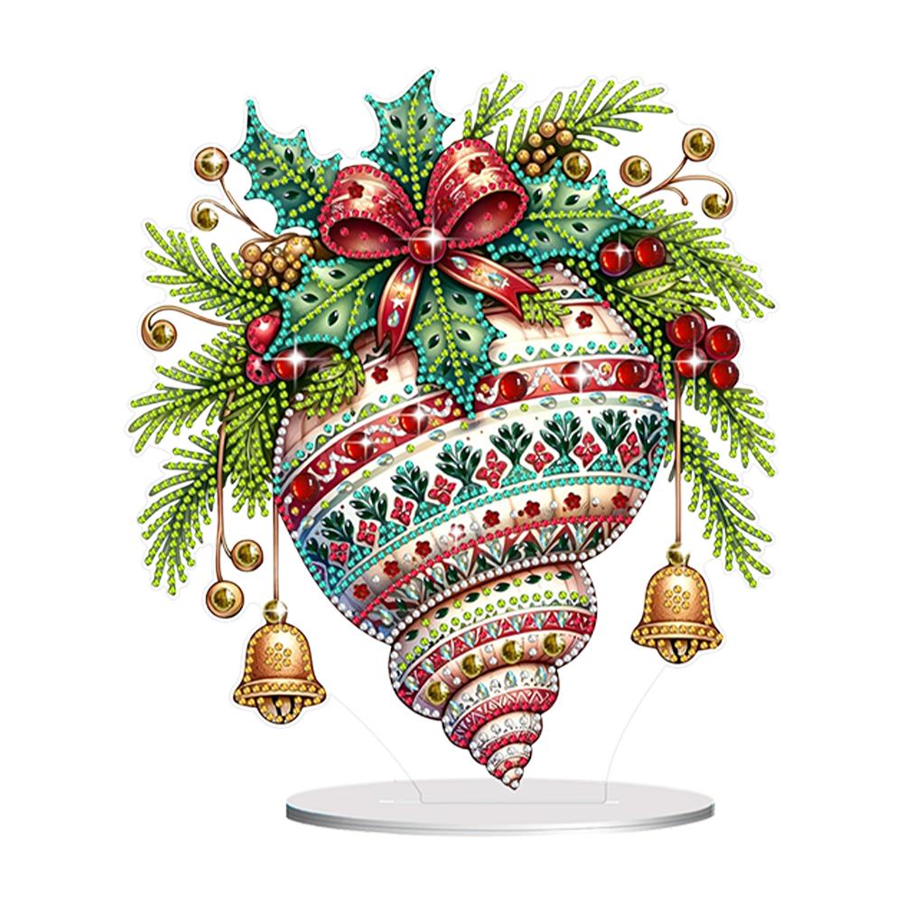 

Christmas Snowman Table Top Diamond Painting Ornament Kits Rhinestones Desktop Ornaments 5D DIY Diamond Art Tabletop Decorations