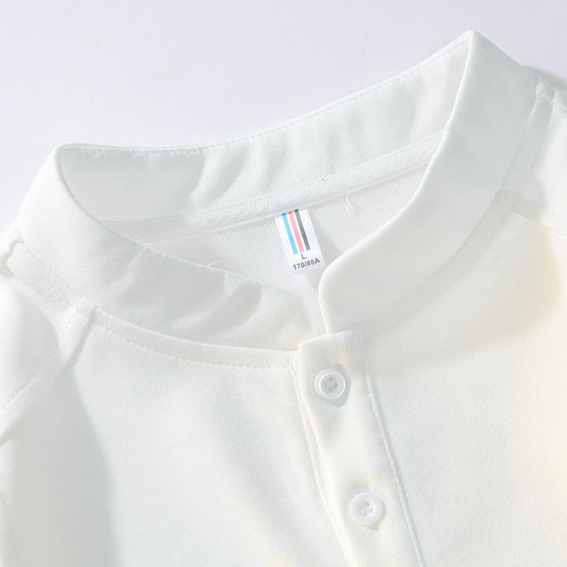 Polo collar business Hong Kong style knitted shoulder lapel design short-sleeved T-shirt Xiaoxi