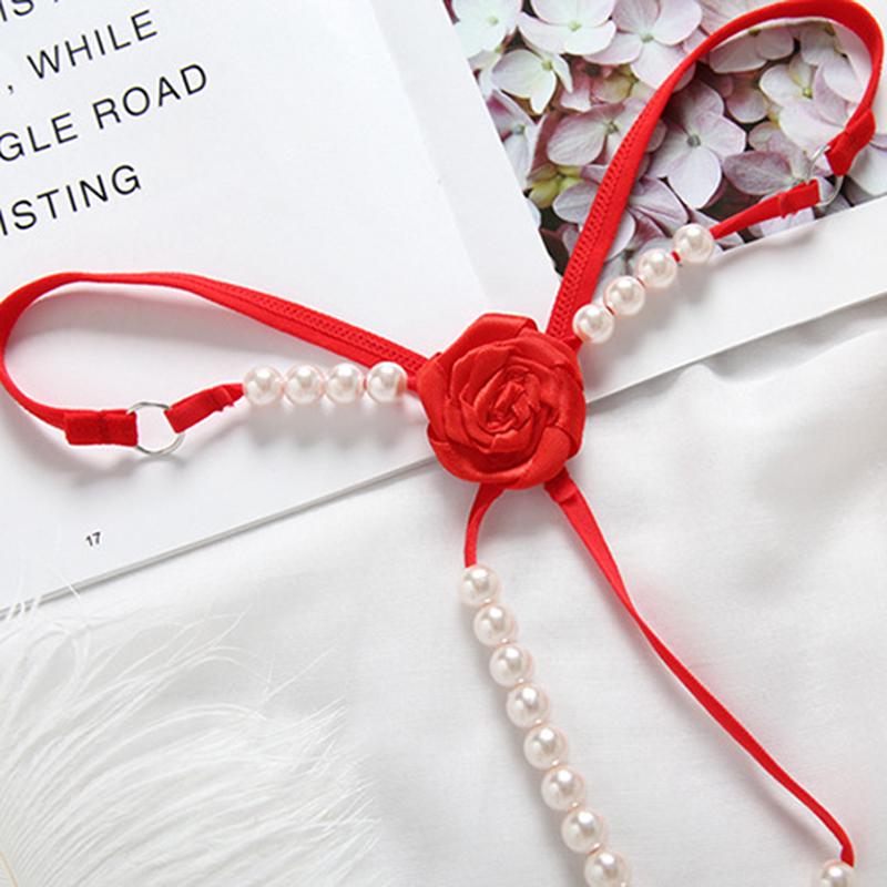 Womens Ladies Briefs Micro G-String Thongs Sexy Lingerie Underwear With Pearl