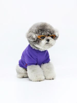 KINIKINI KINI MALEREI HUND T-SHIRT-LILA (kurzärmeliges T-Shirt)