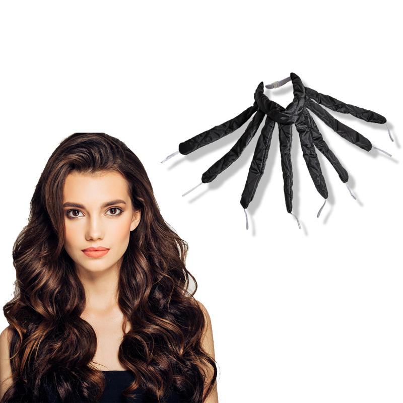 

Безнагріваюча губка для плойки Пов язка на голову типу восьминіг Пов язка для завивки волосся Зручний інструмент для укладання волосся чорний