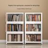 Foldable Children's No-Assembly Dustproof Bookshelf & Floor-Standing Multi-Layer Storage Rack