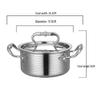 Lefanjie 304 Stainless Steel Mini Hot Pot for Induction Cooker
