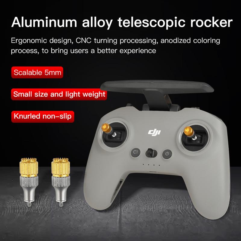 Thumb Rocker Adjustable Joystick Rods Compatible For Dji Mini3 Pro/avata/fpv With Screen Remote