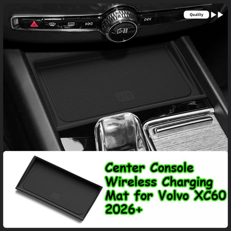 For Volvo XC60 2026 Wireless Charging Pad Interior Accessories Non-slip Pad Car Phone Charger Mat Eco-friendly Protective Mat