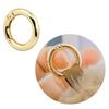 10 Pièces Anneaux Ouverts en Alliage Anneaux O Métalliques Fermoirs à Ressort Pièces de Porte-clés DIY pour Création Artistique et Attaches de Porte-clés