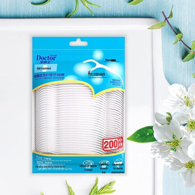 Dr. Tooth Non-Slip Deep Clean Dental Floss Sticks