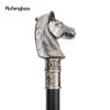 Bronze Color Race Horse Bristle Head Animal Fashion Stick Decorative Cospaly Vintage Party Fashionable Walking Cane Crosier 93cm