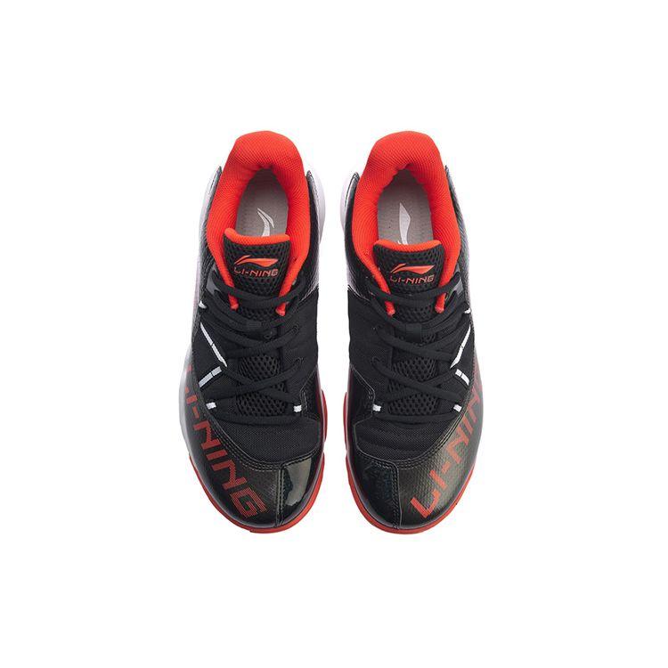 Li Ning Multi-Dimensional Speed Wear-Resistant Non-Slip Low-Top Running Shoes Unisex sneaker Black Red AYTP033-1