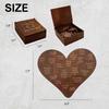 20 Reasons Why I Love You Heart Puzzle with Gift Box, Wooden Romantic Valentine's Day Gift, Creative Love Expression Puzzle Toy