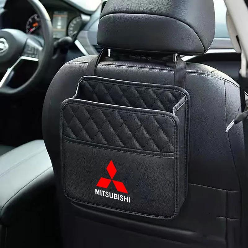 gzbf5 Car Seat Back Organizer for Mitsubishi Outlander Lancer ASX Multi Pocket Storage Bag Hanging Organizer Auto Interior Accessories