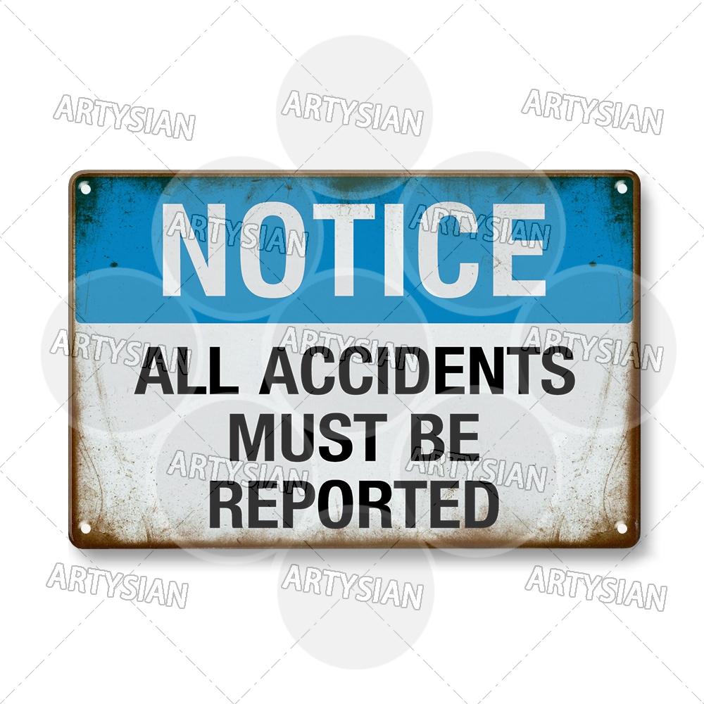 Workplace Warning Metal Sign PPE Plaque Restricted Area Safety Notice Workers Overhead Workplace Rules Construction Site Poster