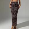 2025 Spring/Summer Leopard Print High-Waisted Slimming Skirt