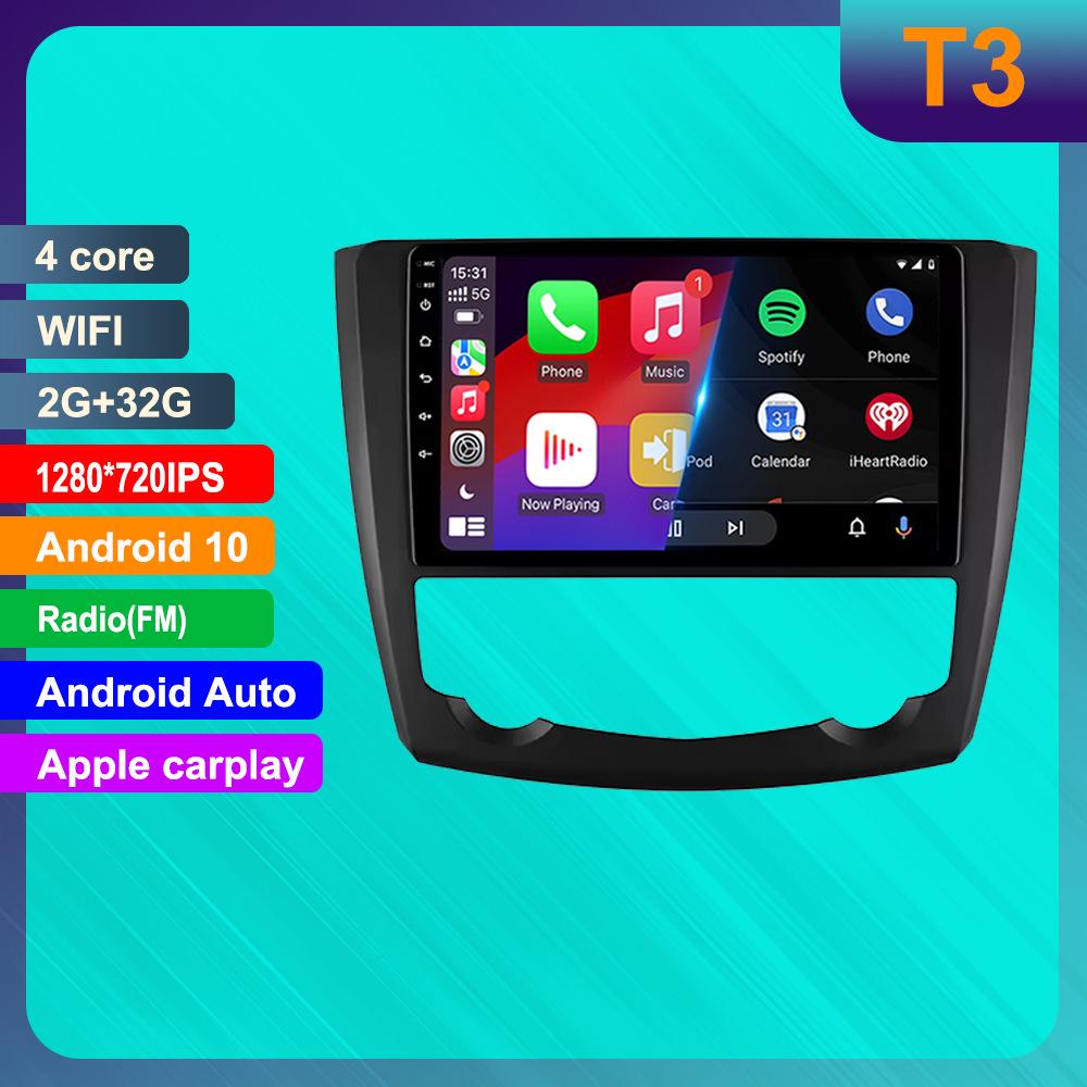 Renault Kadjar Android GPS Navigator & Reverse Camera with HD Smart Central Control and CarPlay.