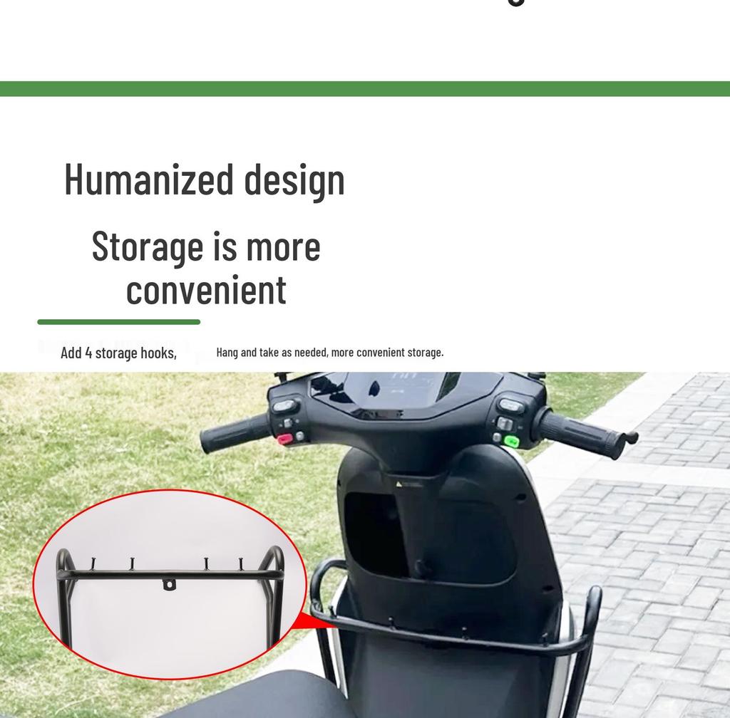 Ninebot Electric Scooter Carbon Steel Crash Bars (M80/M85/M90) - Thickened Bumper Guards