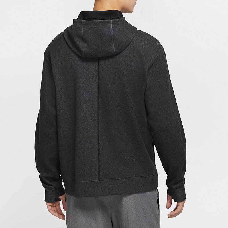 Nike Yoga Full-Zip Training Hoodie Jacket Men Tops Black CU6261-010