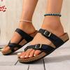 New Large Size Slippers Double Breasted Slippers Solid Fashion Comfortable Women's Tuoie